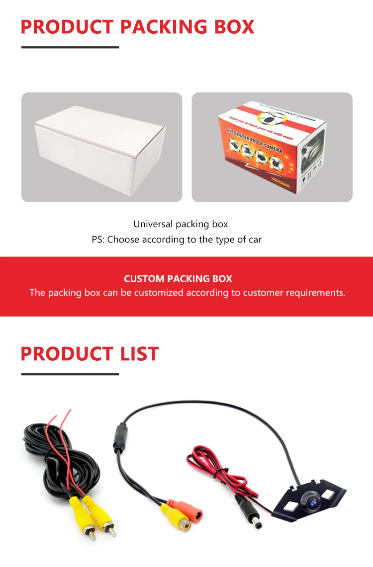 Wemaer OEM Vehicle Front View Car Camera Night Vision View IP68 Waterproof Car Front Camera for Volkswagen Tiguan details