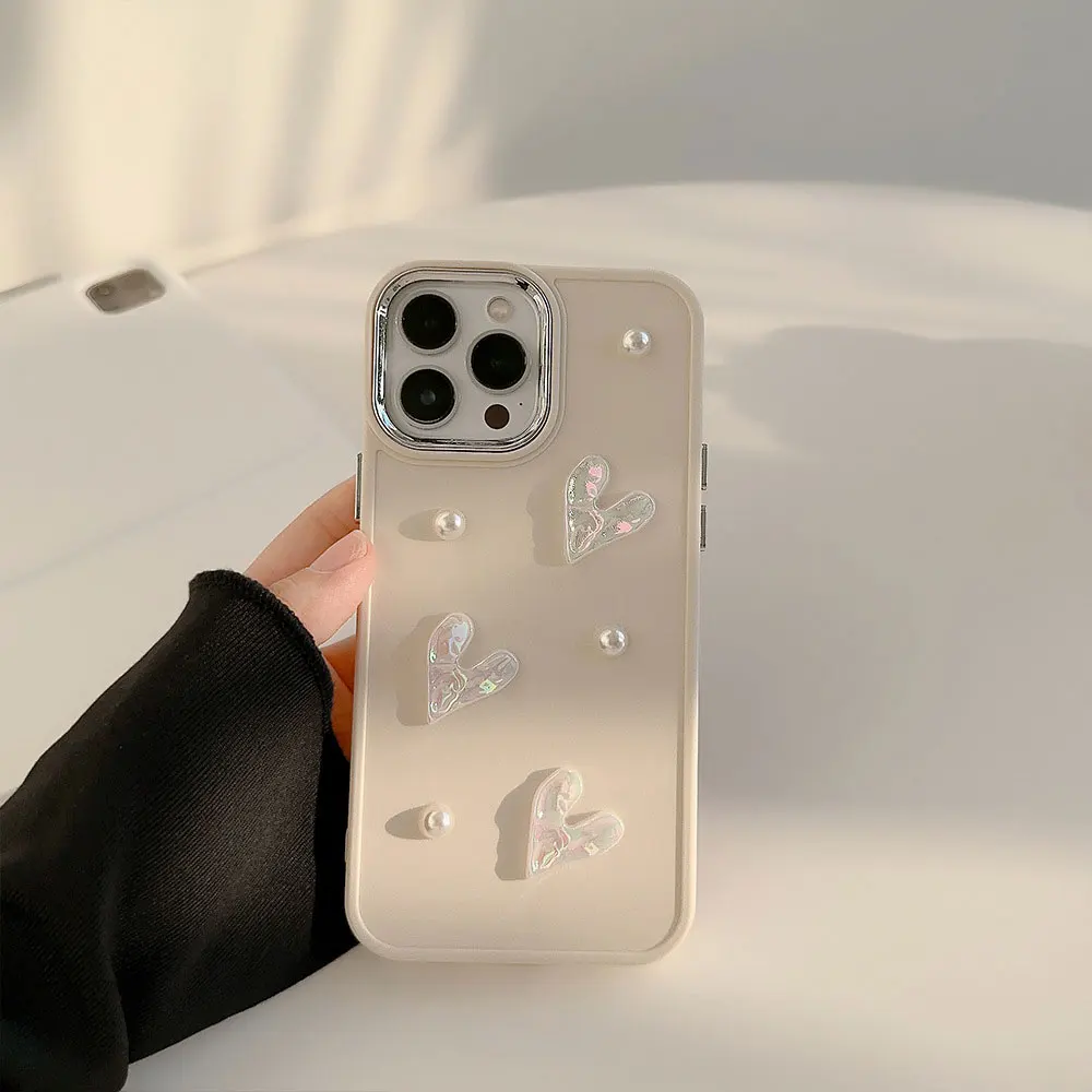 Pearl Phone Cases For Iphone X 7 8 10 11 12 13 14 15 Max Pro Plus Soft Love Heart Case Sjk177 Laudtec manufacture