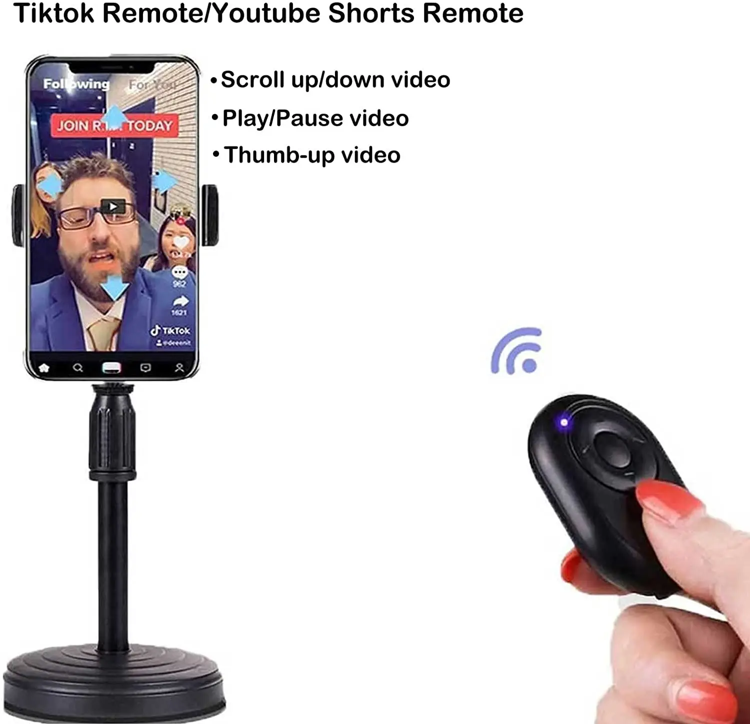 In Stock Tiktok Ebook Page Turner Remote Control Wireless Scrolling