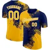 Amarillo y azul marino
