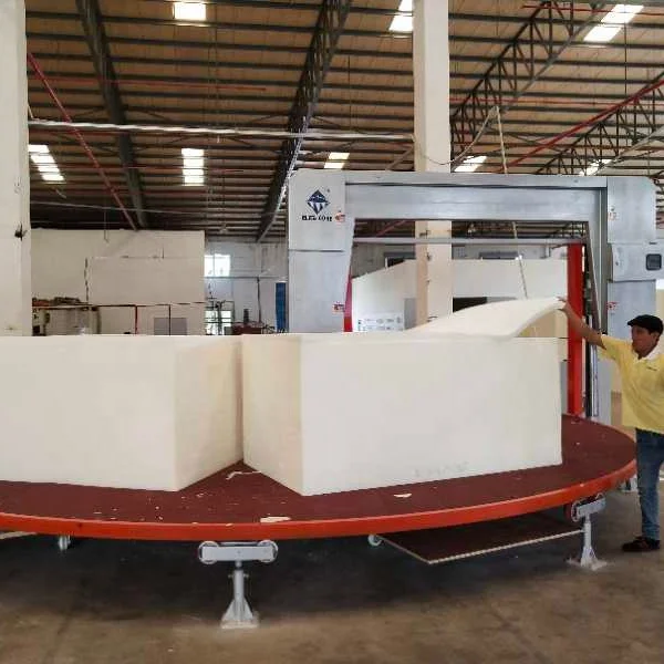Horizontal Automatic Carrousel Foam Cutting Machine/Round Table Cutting Machine