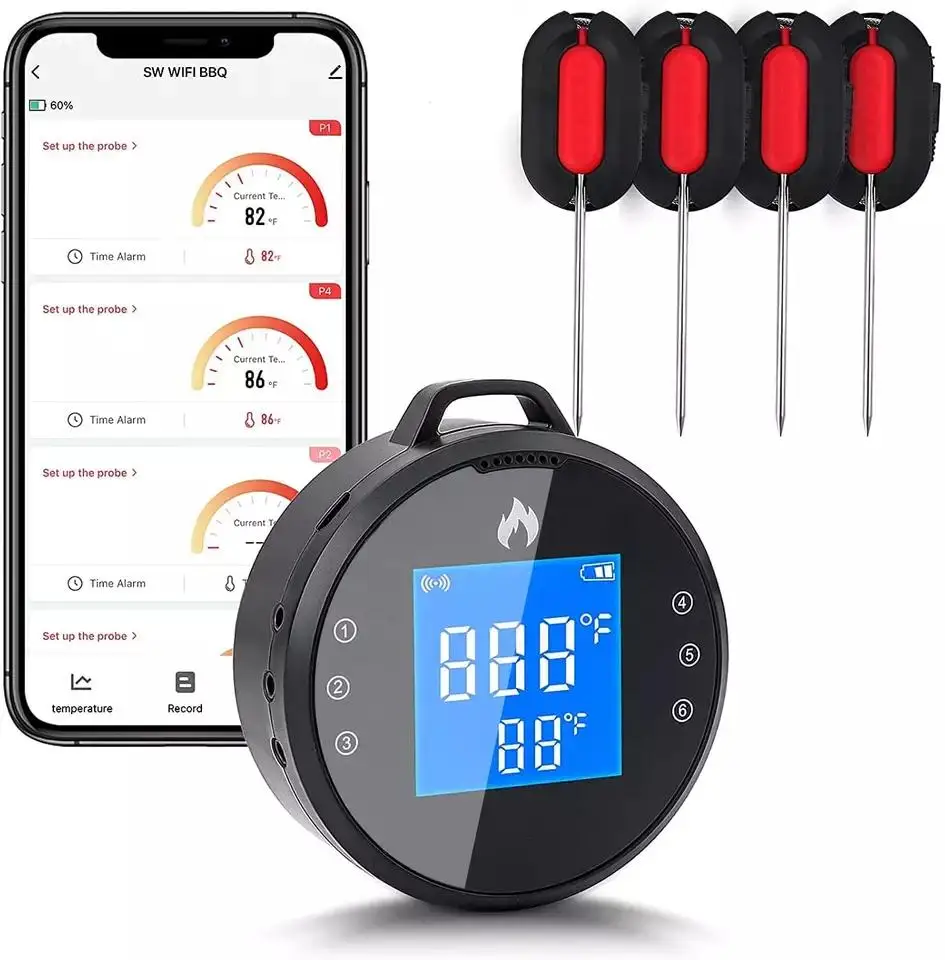 Temperature Sensor Wifi Digital Food Thermometer Cooking Thermometers Temperature Instruments Meat BBQ With APP
