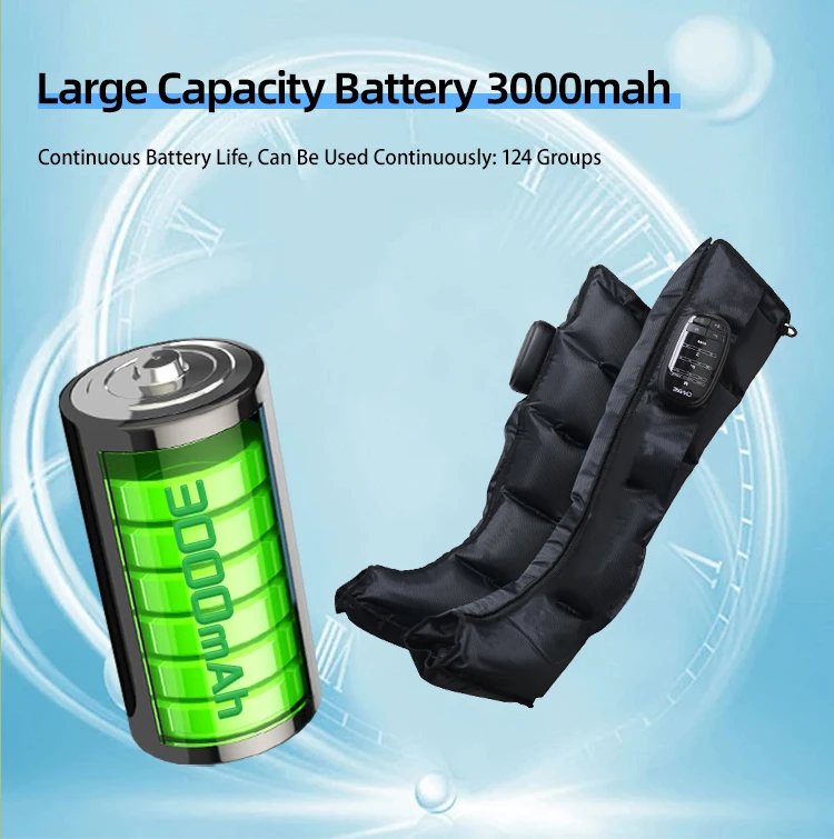Healthpal 2024 Vibrating Air Compression Pressotherapy  Recovery Foot Leg Massage Boots for Men Massage Foot and Calf With Heat