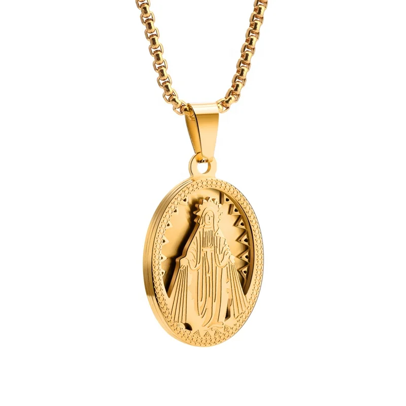 Tik Tok Hot Sale 18k Gold Virgin Mary 
