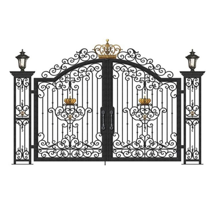 Engineered Luxury Wrought Iron Latest Main Gate Designs