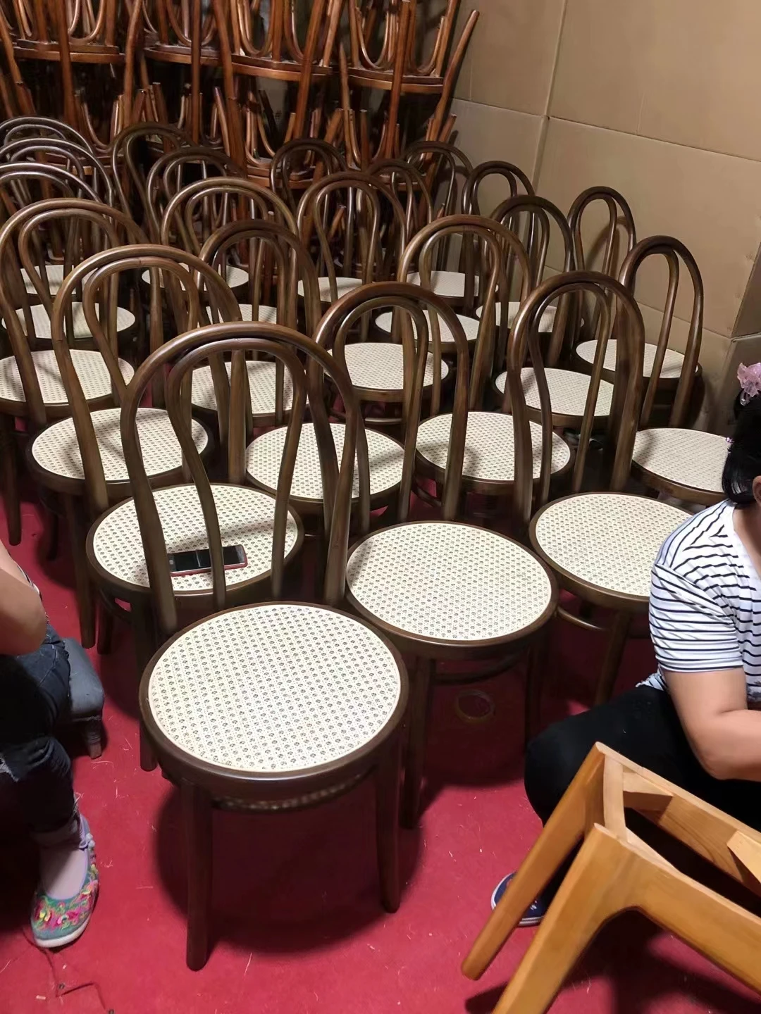 Commercial Restaurant Modern Coffee Table Chair Set Wooden Cafe Table