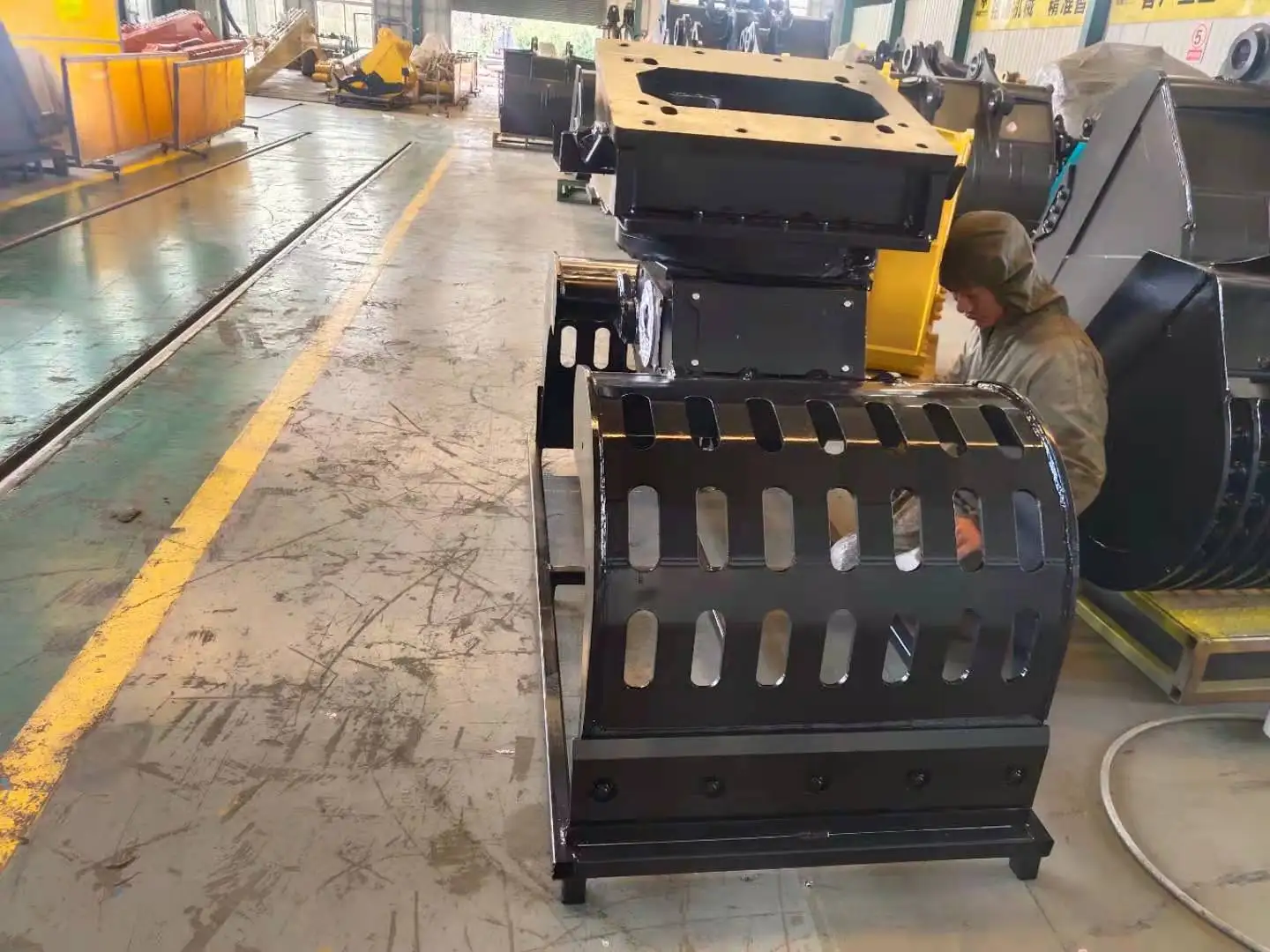 Factory Excavator Demolition Grab For Dx480 Sandstone Grab Attachment