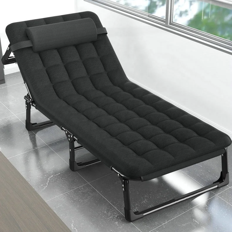 Outdoor and Indoor Portable Adjustable Multi Purpose Hospital Used Office  Iron Steel Folding Bed with Mattress