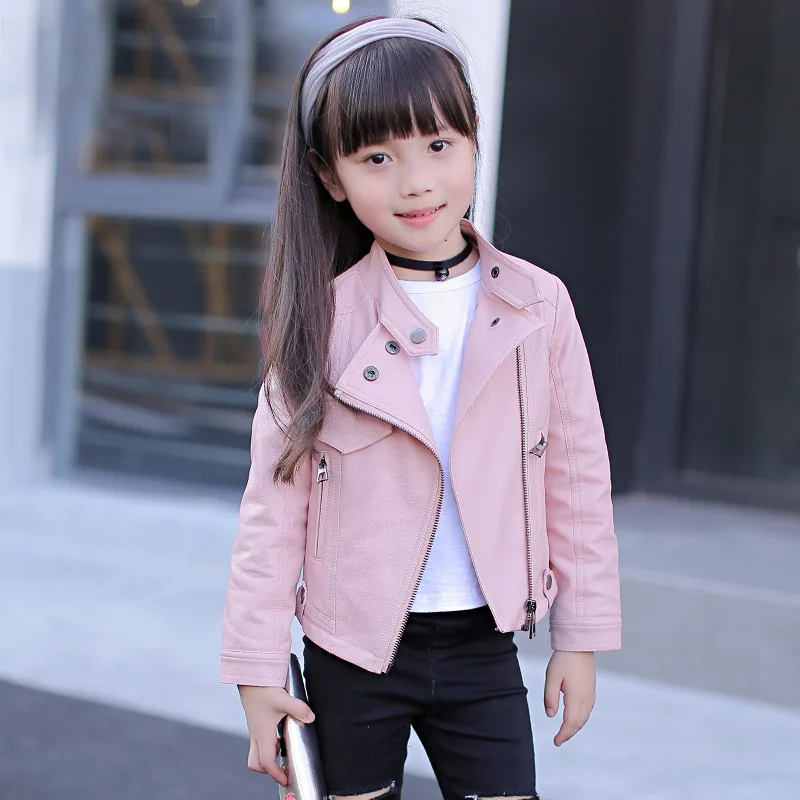 Wholesale Hao Baby-chaqueta de cuero cremallera para niñas, moda coreana, Primavera, From
