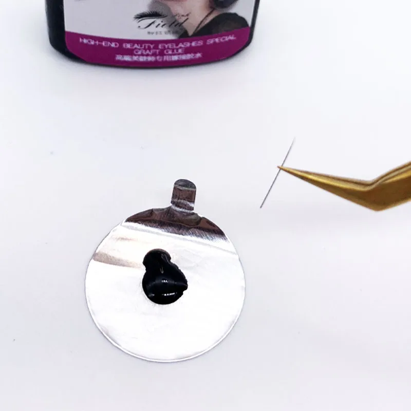 Одноразовый алюминиевый держатель клея для наращивания ресниц, водонепроницаемый держатель клея для ресниц