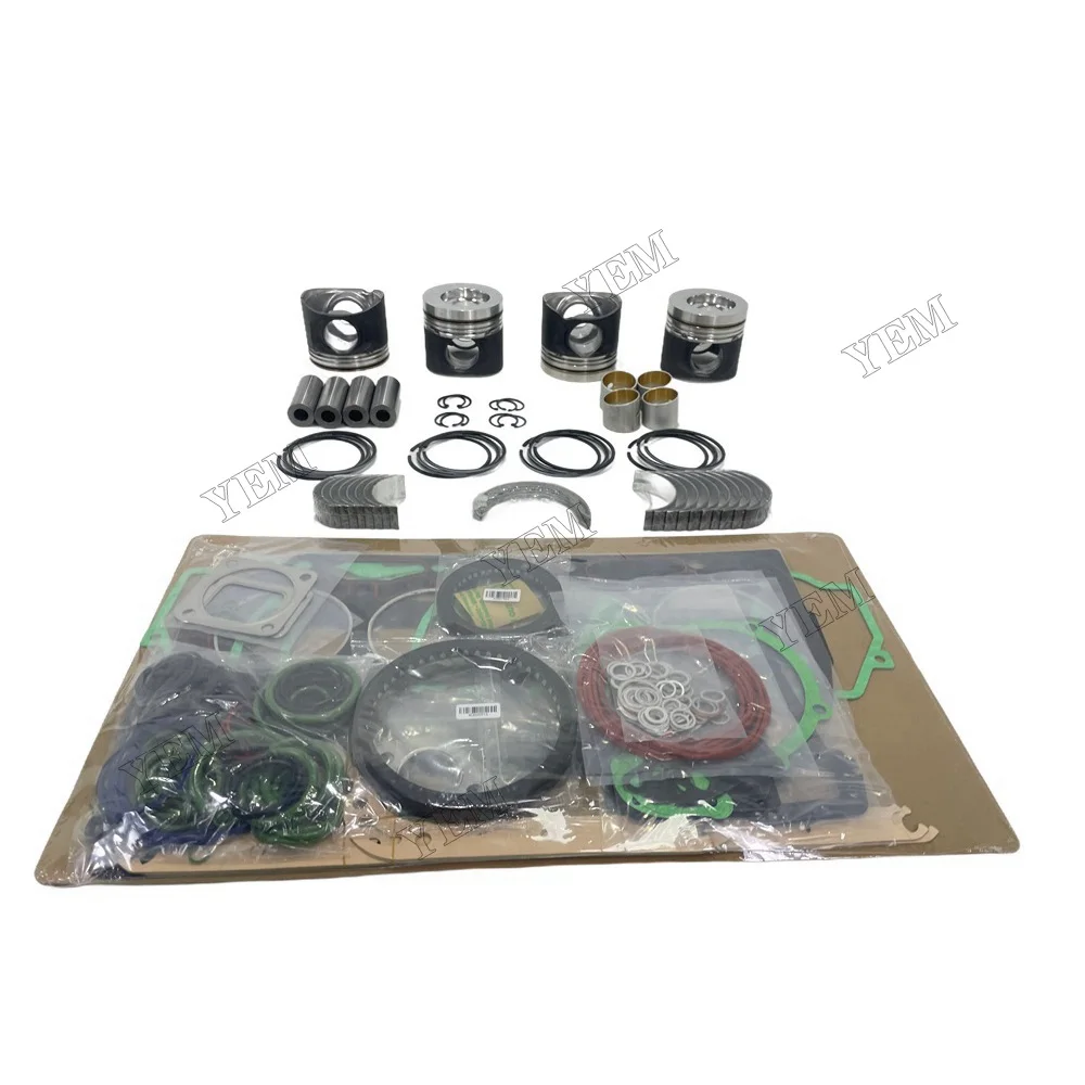For Deutz BF4M2012 Overhaul Kit With Piston Rings Full Gasket Set Bearings Standard Size Engine Parts 3