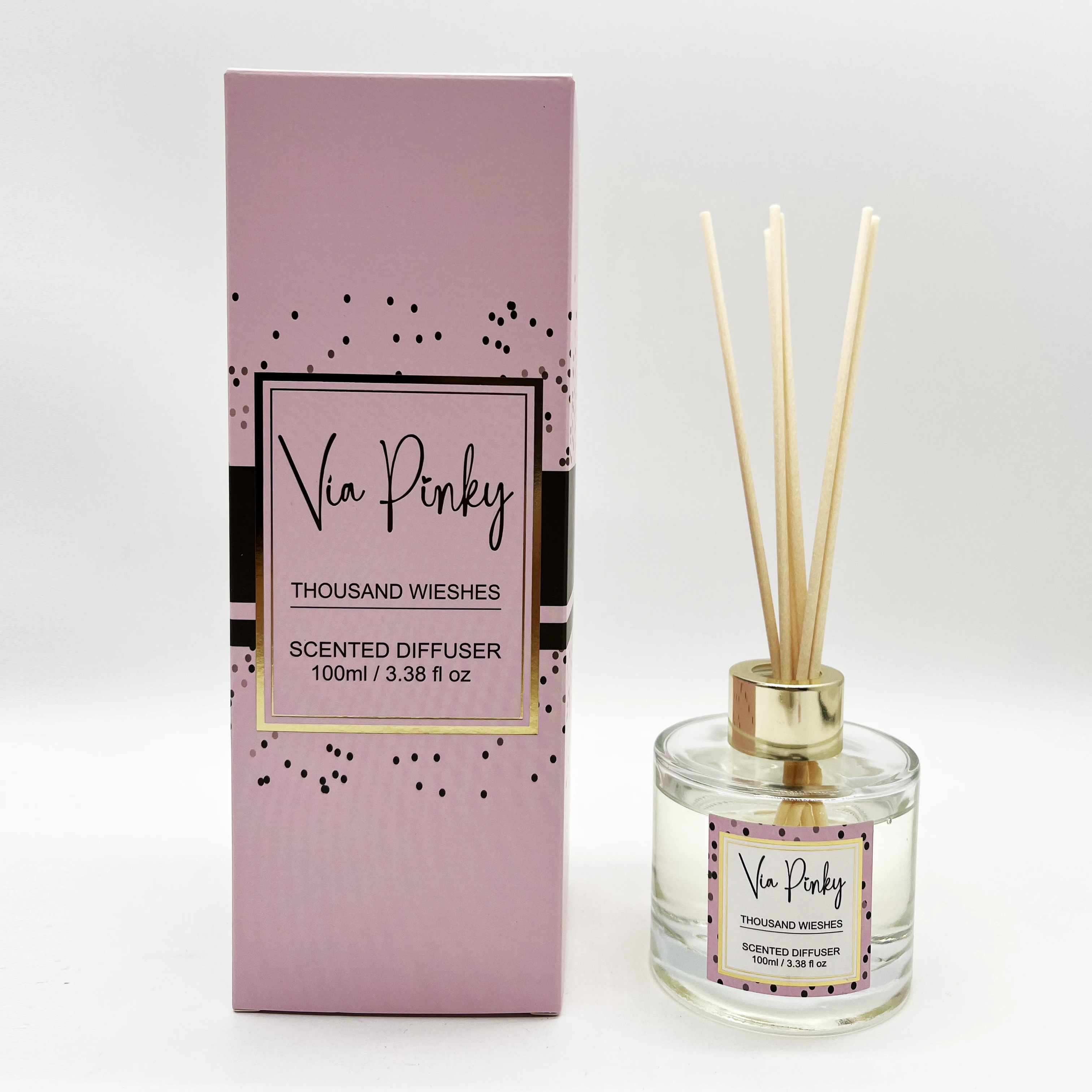 Via Pinky 100ML Diffuser Nice Scent Aromatherapy Fragrance Diffuser Lady Perfume