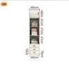 S40 con armario superior, completamente blanco, de 220 de alto, 40 de ancho y 50 de profundidad.