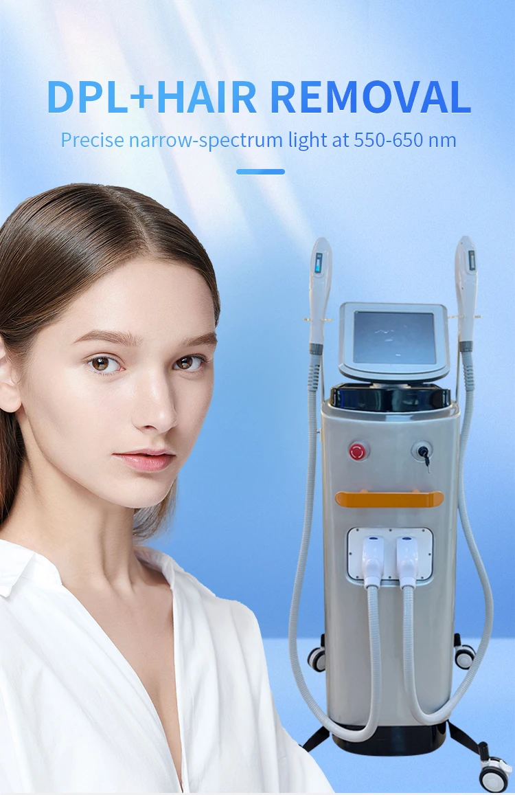 Intense Pulsed Light Multifunction Dpl+elight+sr Hr +ipl + Rf Hair