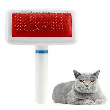 OMPET Pet Dog Cat Shedding Grooming Anti-static Hair Fur Brush Needle Comb Rake Tool Pet Comb
