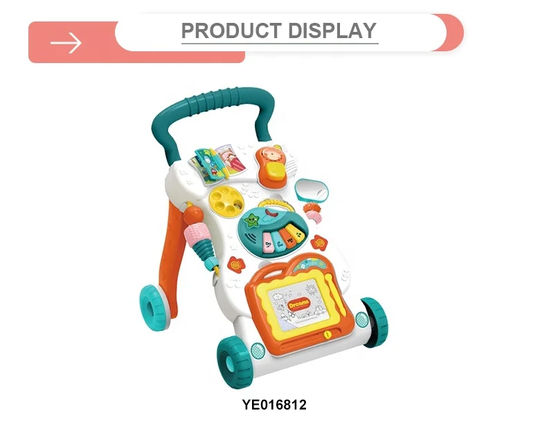 Многофункциональная модель ручной обучающий детский ходунок для коляски музыкальная игрушка