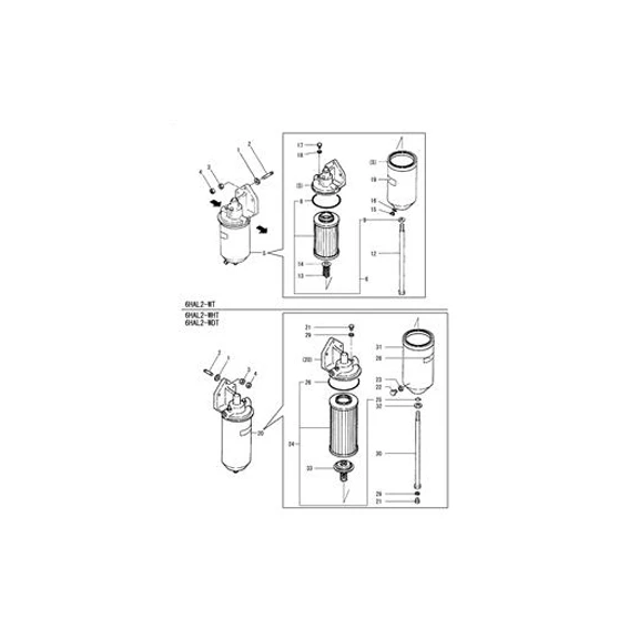 Bolt 41650-501150 for Yanmar 6HAL2 6HAL2-WHT Engine China Engine Parts Supplier