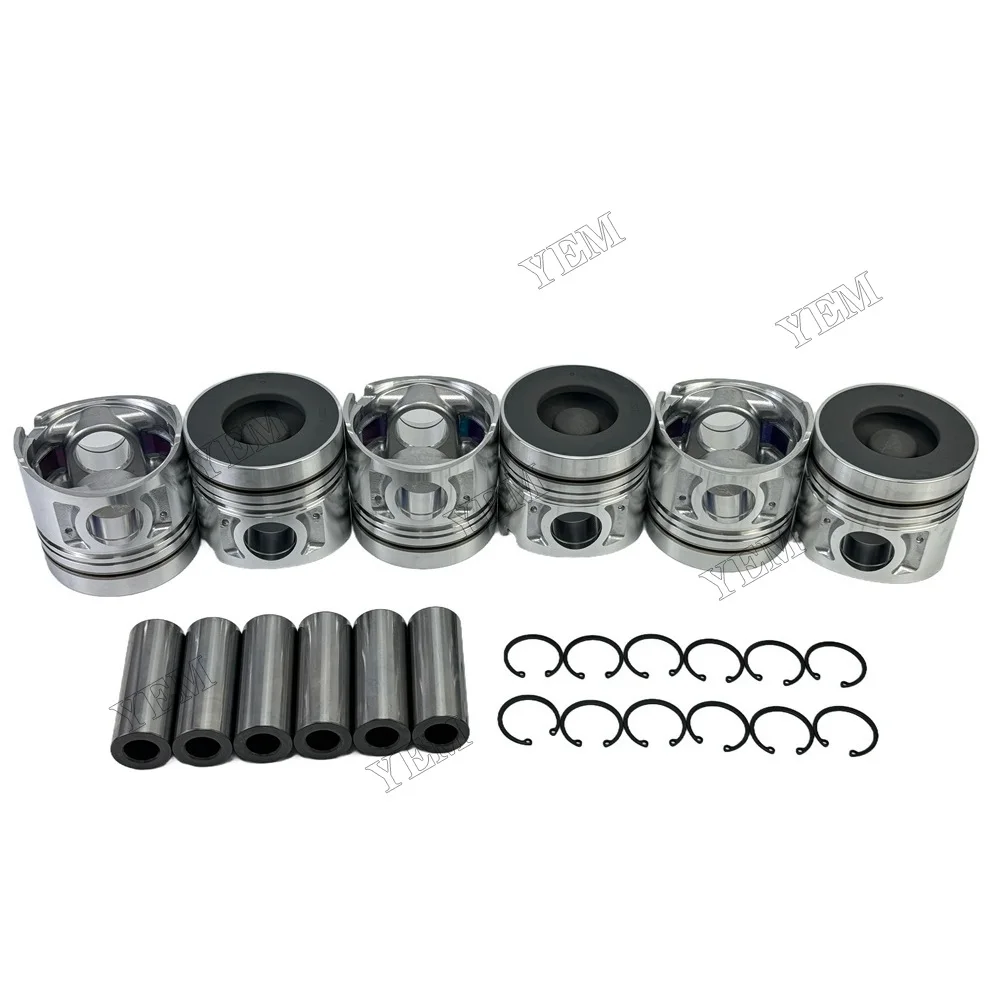 Piston With Pin Circlip 12013-Z5572 Fit for Nissan FE6T Engine Parts