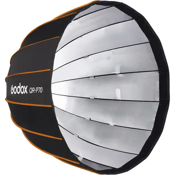 QR-P120 Quick Release Parabolic Softbox 120cm Softbox Bowens Mount Parabolic Softbox Quick Setup with Grid Folding Quick Set detail image