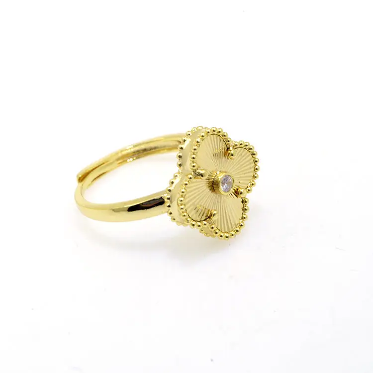 Necklace Bracelet Earring Ring Fashion Accessories Popular 18k Gold Jewelry Four Leaf Clover