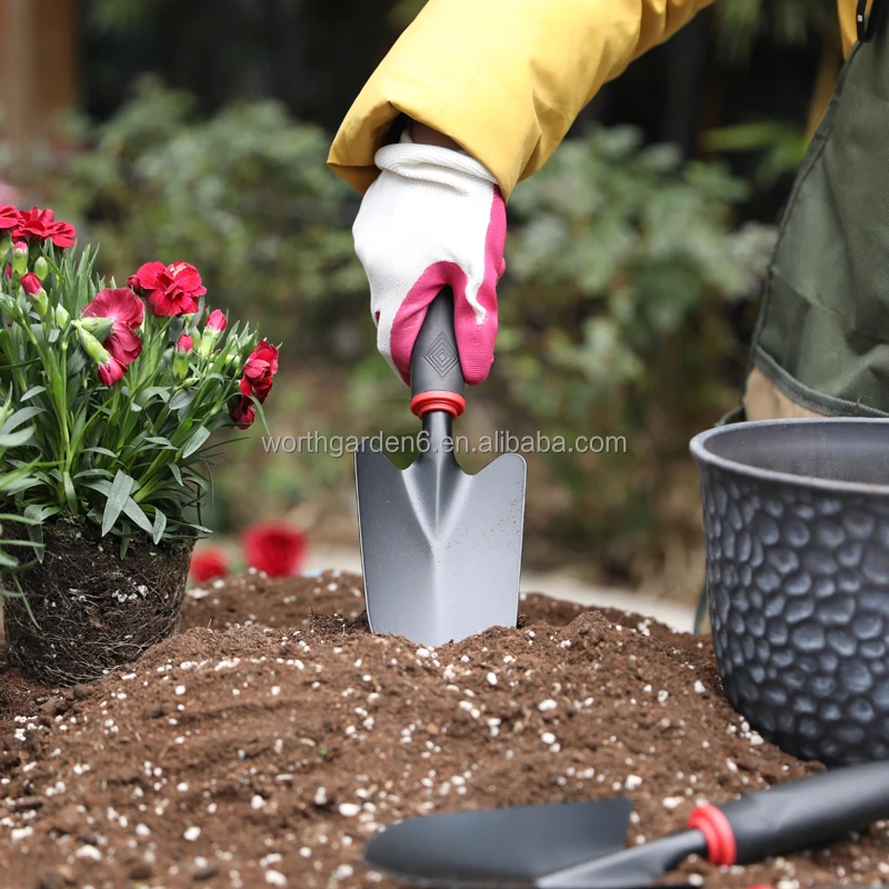 Wholesale Small Gardening Tool Kit Metal Trowel 5-Teeth Rake Digger and Hoe  PP Handle Garden Tool Garden Hand Tools