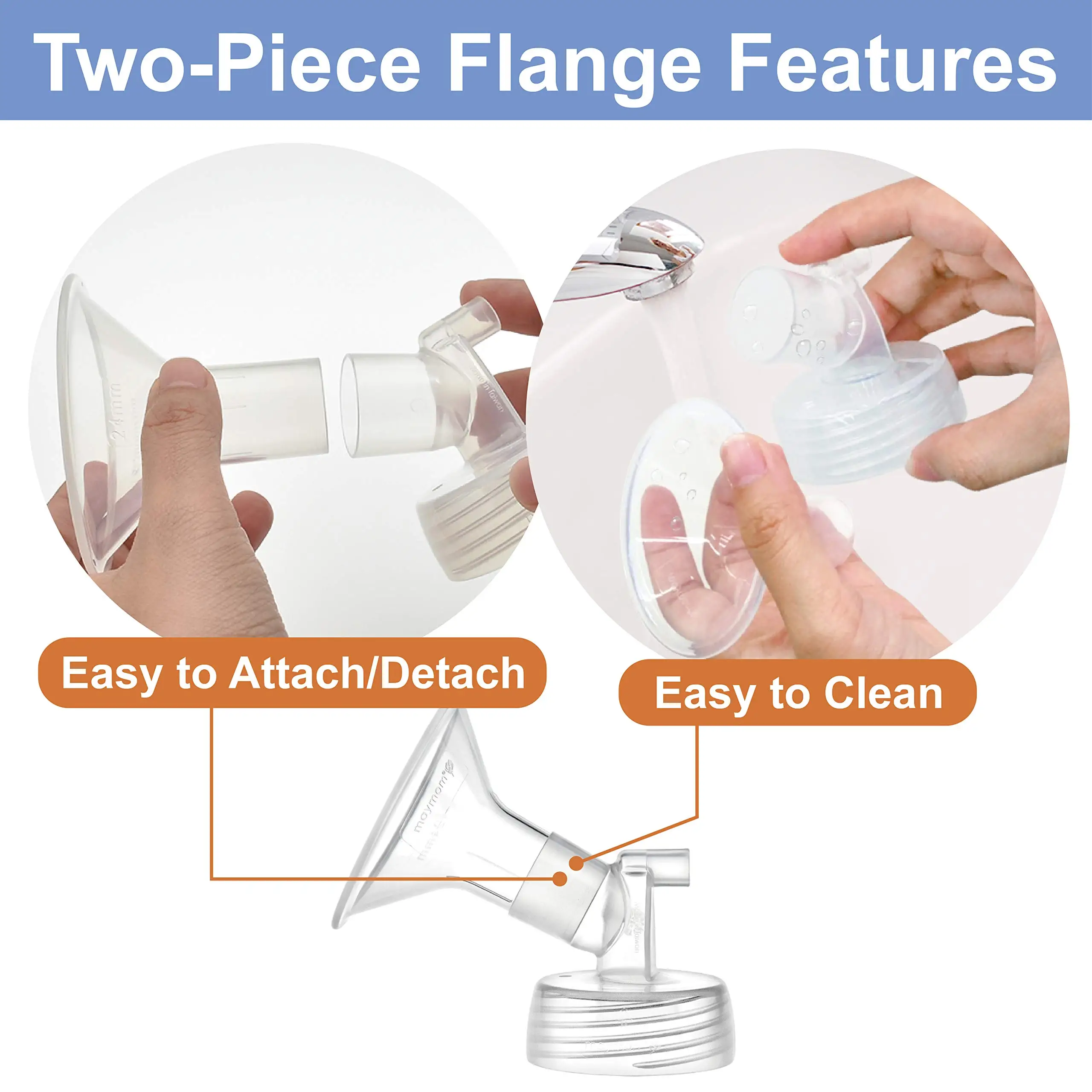 Hot Sell Breast Pump Accessories Pp Food Grade Breast Pump Accessories