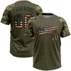 Army Green With Black Pinstriped