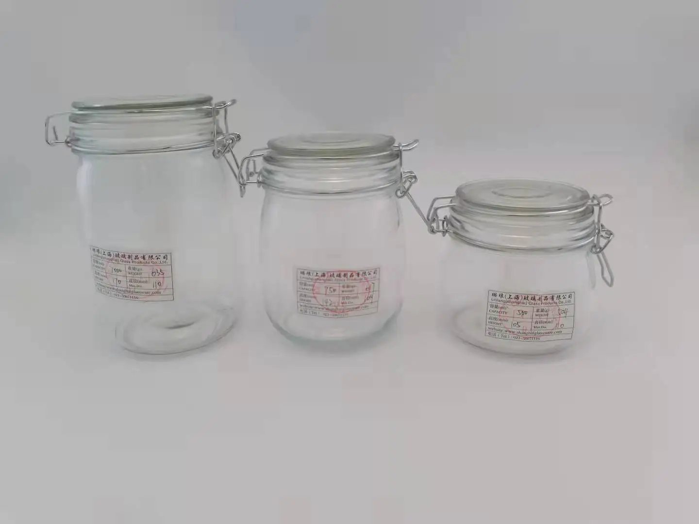 32 Oz Glass Jars with Airtight Lids and Leak Proof Rubber Gasket Wide Mouth  Mason Jars with Hinged Lids for Kitchen Canisters 1000ml - China Glass  Storage Jars with Clip Lids and