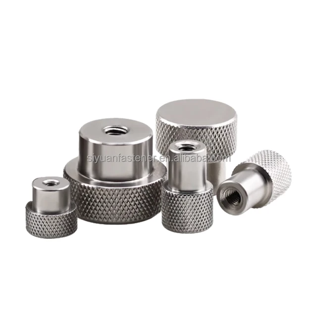 Customized M3 M4 M5 M6 High Strength Furniture Knurled Thumb Nut Stainless Steel Knurled Thumb Nuts Hand Grip Knob Nut