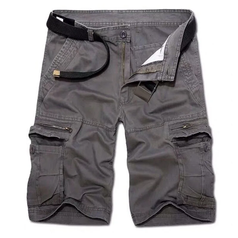 Hochwertige, individuelle Gym-Sommer-Cargo-Shorts für Herren in Übergröße, schwarze Denim-Shorts für Herren in Cargo-Shorts163_voghion.com