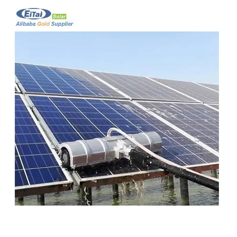 Cepillo giratorio para limpieza de paneles solares fotovoltaicos