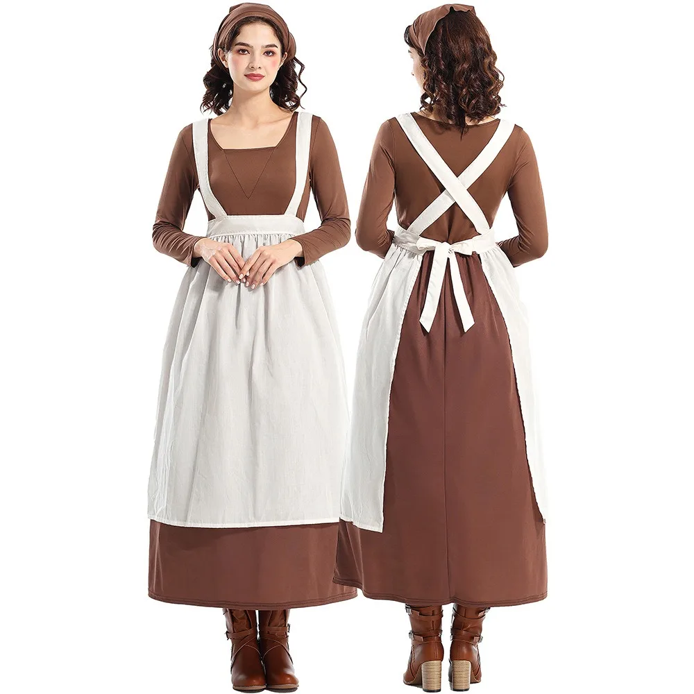chinese dress ladies Leg Avenue Maid to Flirt Costume, Black/White / Large