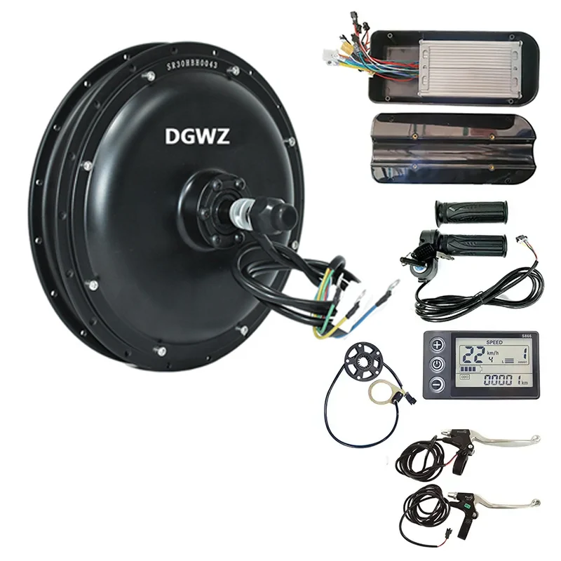 aw electric bicycle motor kit 48v 1000w Bike Conversion 26" Front Wheel E-Bike Conversion Kit for Fat Tire Bike Frame Ebike Wheel Kit Cycling Brushless Gearless Hub Kit: Buy Online at Best Price 26 Inch 48v 1000w Front