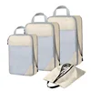 Conjunto de 4 piezas beige cremoso