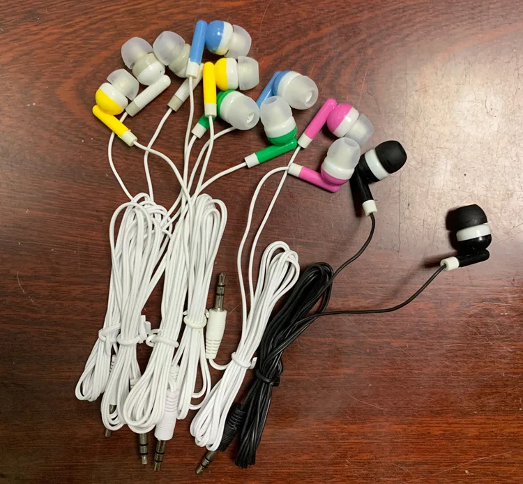 Factory Mp3/mp4 Earphone in Ear Mobile Phone Gift Earbuds Colorful Small Headset Wired Earphone