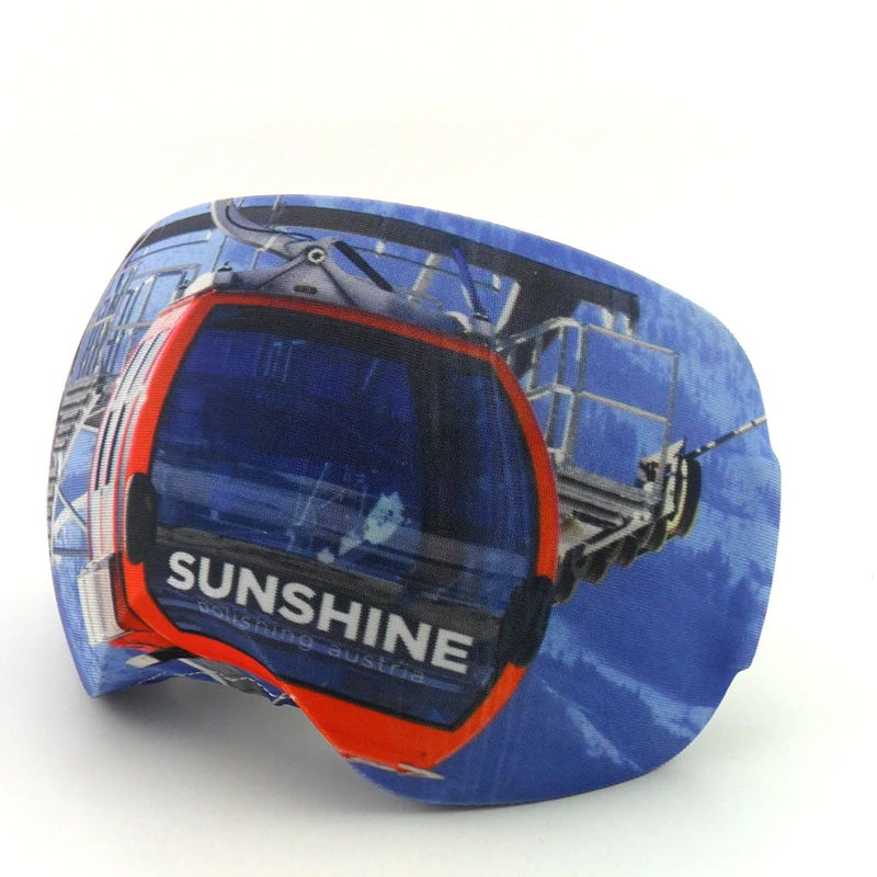 Goggle Cover Colorful Microfiber Fabric Mirror Cover Pouch Silkscreen