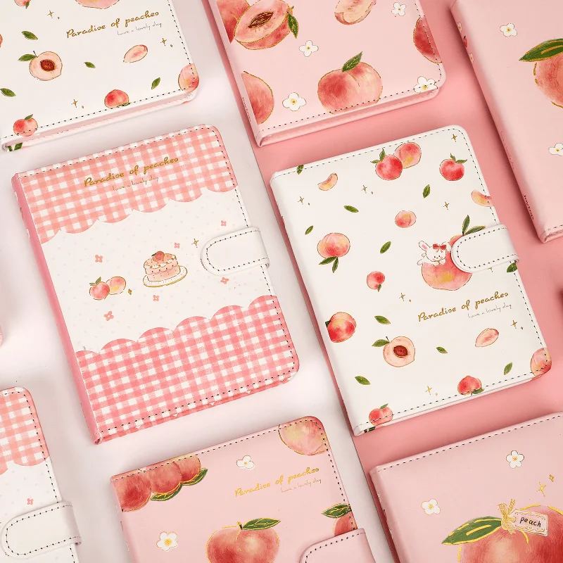 Kawaii-Pink-Peach-Diary-Cute-