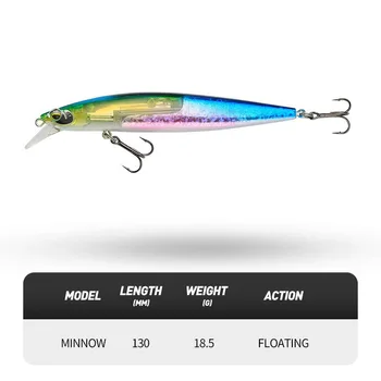 Cheery 13cm/18.5g Floating Water Mino Flash Crazy Scale Upper Water Bionic f Bait Floating Water – Lure – view 3