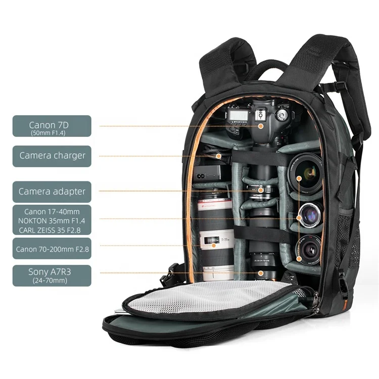 ك&F Concept national geographic backpack camera bag photography big bags for camera travels