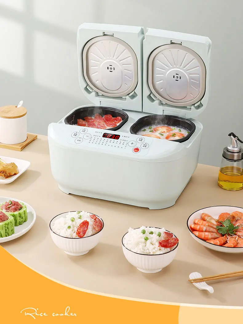 2 Inner Pot Electric Rice Cooker Electric Digital Rice Cookers Automatic Non Stick Rice Cooker