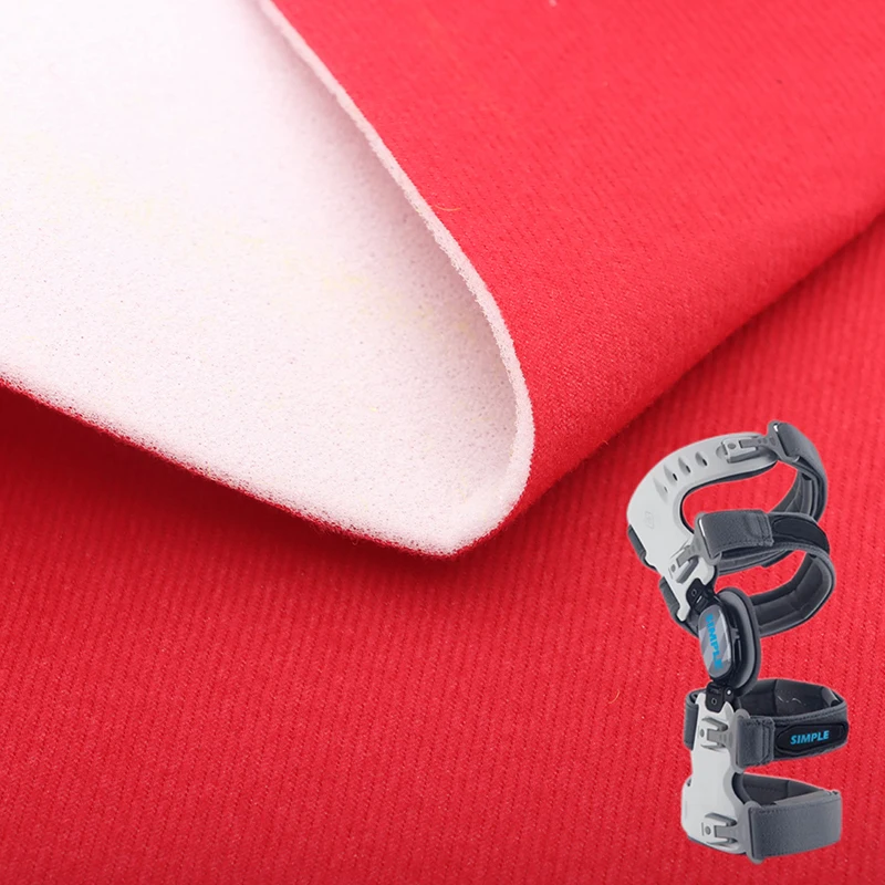 Sprzedaż bezpośrednio z fabryki Oddychająca tkanina z aksamitu laminowana pianką Zastosowanie: materiały do rehabilitacji ortopedycznej/tkaniny ochronne sportowe