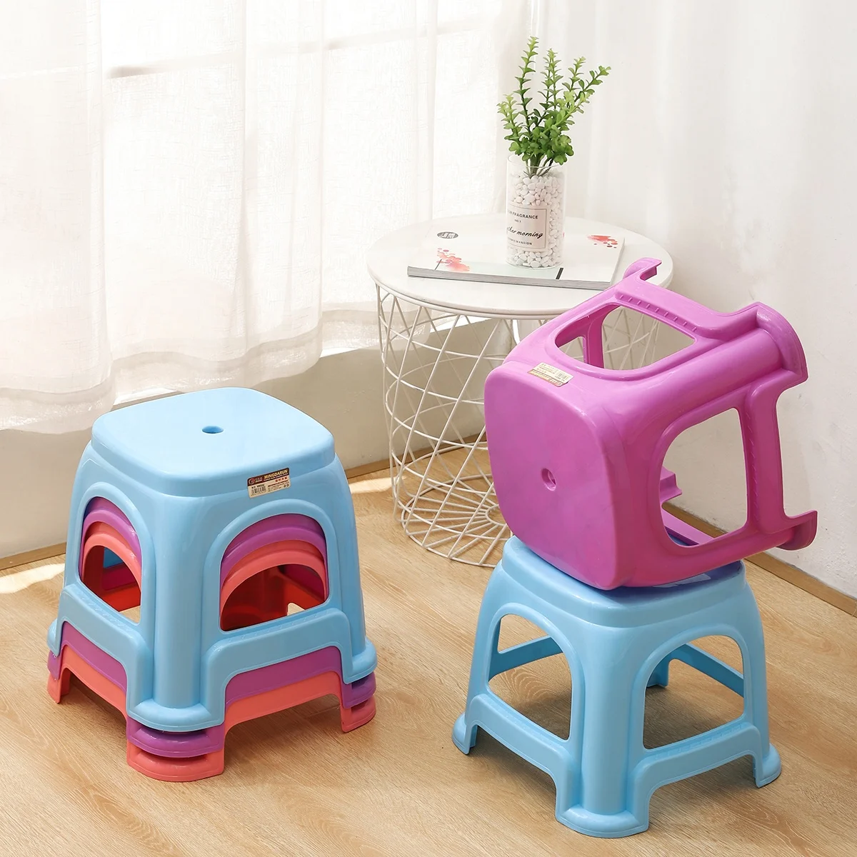 Shop Pink Plastic Step Stools for Kids Durable Stylish - Main Image
