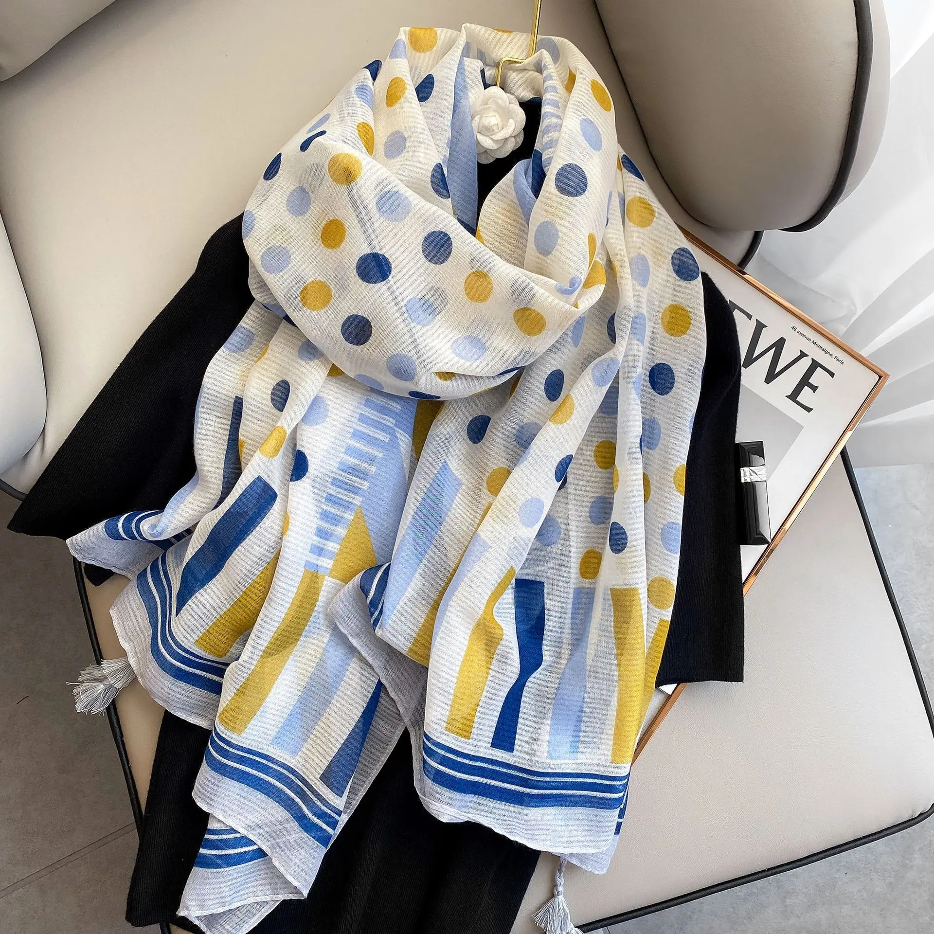 Custom printed on sale cotton scarves