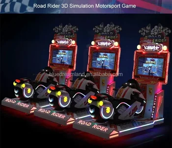 HDLCDスクリーンコイン式アーケードゲーム機3Dモーターサイクルバイク