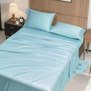 4-Piece Luxury Bamboo King Sheet Set Silky High Quality Silky Sheets Premium Bedding Set