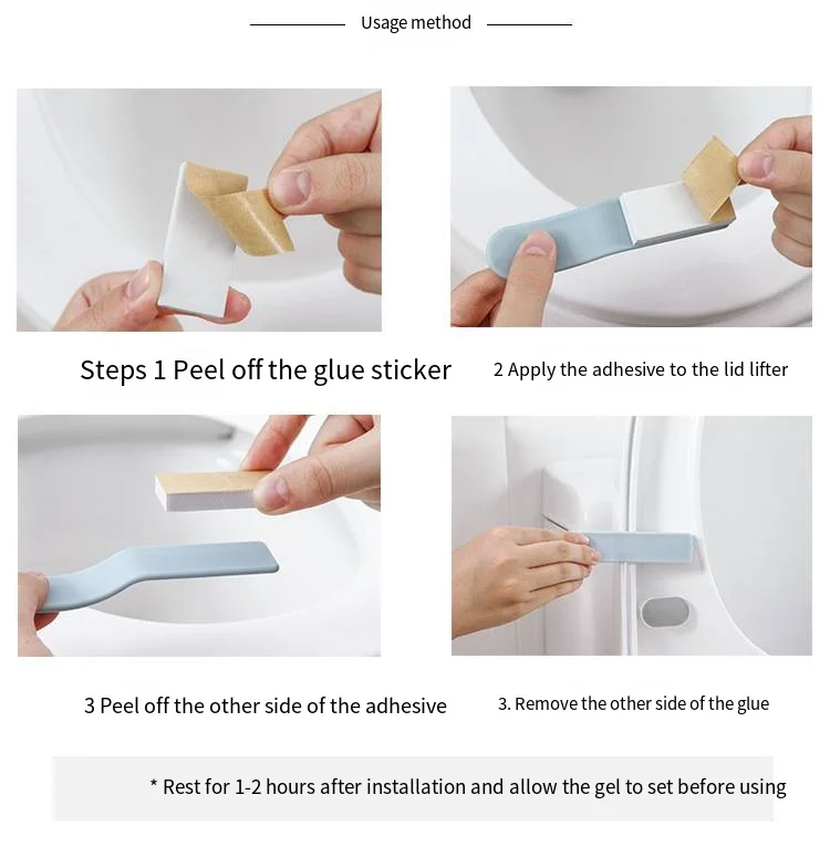 Simple toilet lid lifter anti-dirty hands  handle toilet solid color toilet lid handle factory