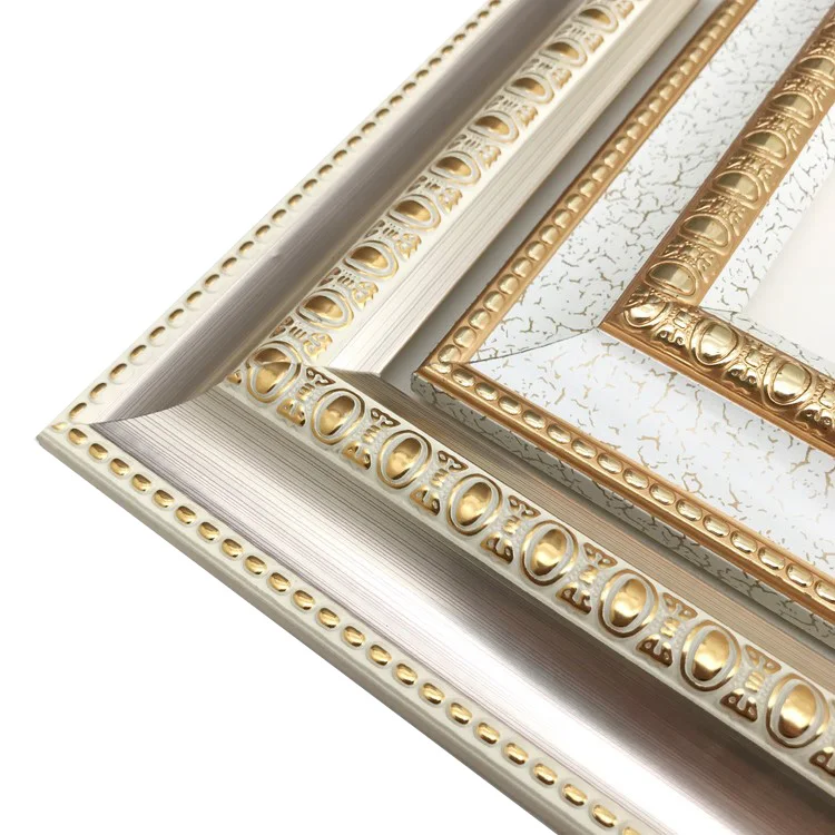 Eco-friendly Factory Price Ornate Wedding Frames Digital Printing PS Photo Frame Stick Plastic Picture Photo Frame 20 Cartons