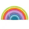 12pcs/set Macaron rainbow block