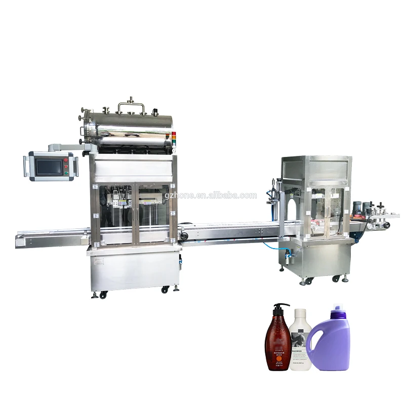 Высокоскоростная машина Hone для розлива жидкости с поршневой головкой, двухсторонняя автоматическая машина для розлива жидкого моющего средства