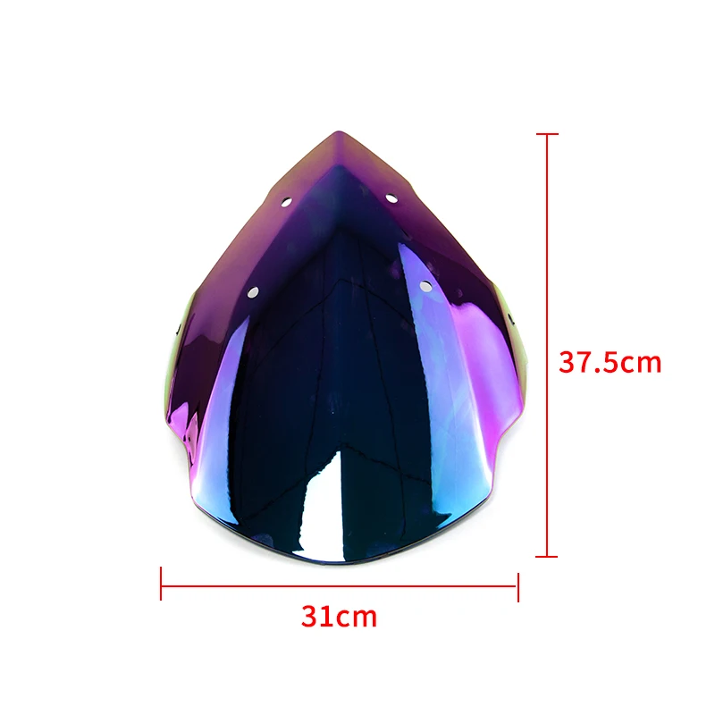 Double Bubble Front Windscreen Windshield Visor Screen Shield Wind Deflector ABS for BAJAJ Pulsar AS200 200 AS 200AS